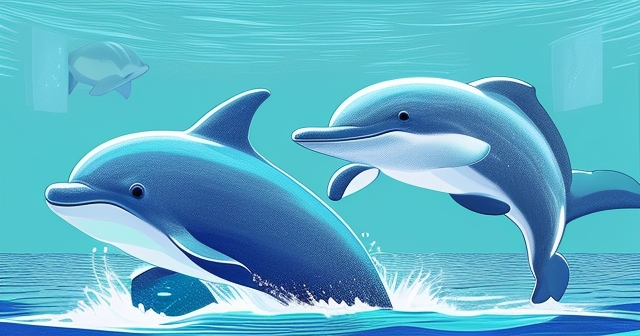 DolphinGemma AI 解碼海豚聲音的示意圖