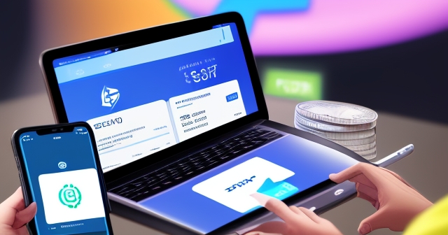 用戶在手機應用程式中交易加密貨幣