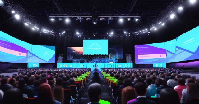 一個充滿活力的科技活動展示創新