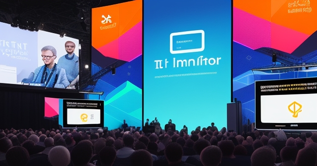 AI 影響者在舞台上分享見解