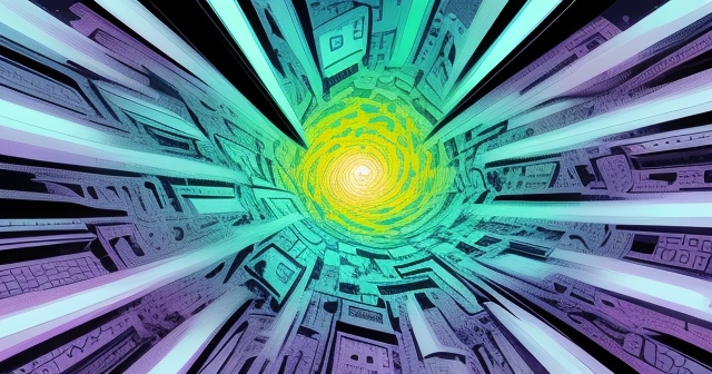 資訊過載挑戰的示意圖