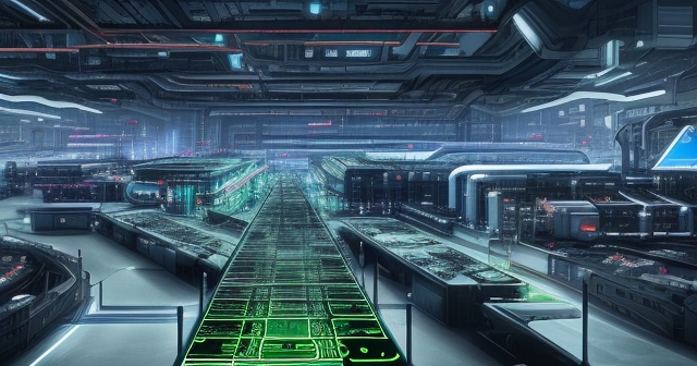 AI處理器運作中