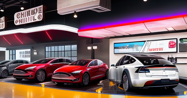 未來餐廳概念在超充站旁