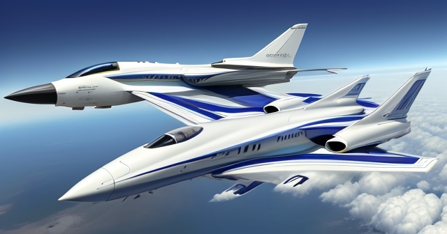 工程師正在進行飛機設計的工作