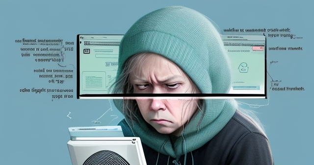 一位男子面對鎖定的帳戶感到困惑