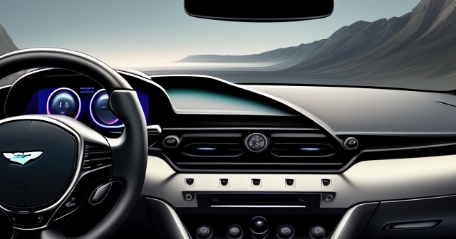 一個未來派 CarPlay 界面概念設計，展示先進的科技應用