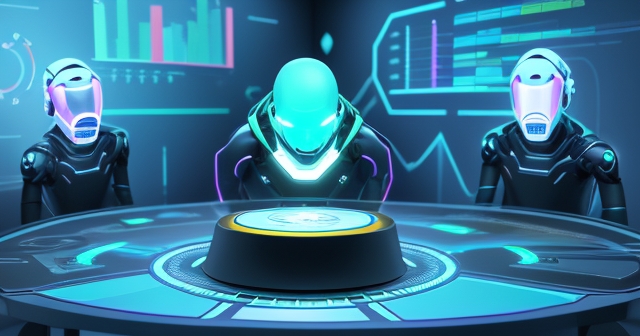 OpenAI 辦公室內部景象，展示 AI 元素