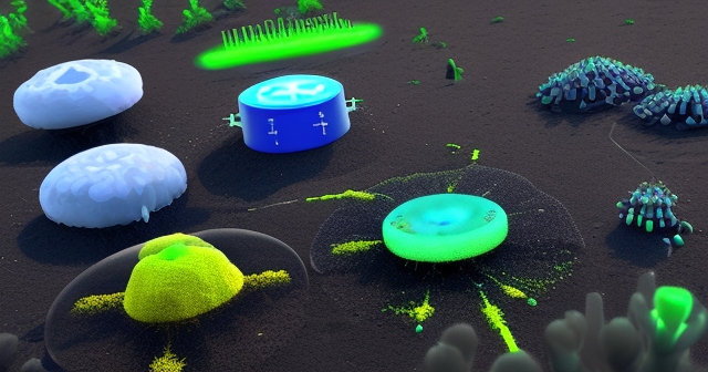 科學家在進行田野測試,使用工程化微生物