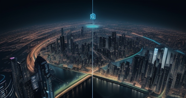 摩根大通展示區塊鏈技術的活動現場