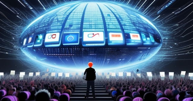 SoundCloud 標誌與人工智慧元素的融合