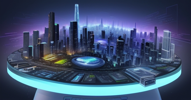 AI在教室輔導學生的場景插圖