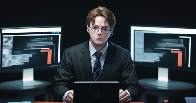 一位男子正在街頭交易股票