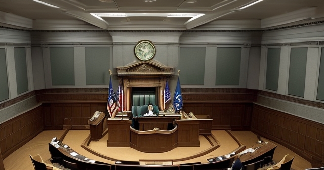 法律文件漂浮在空中