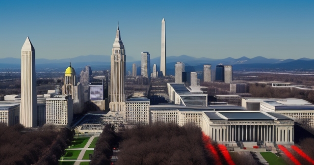 科技高層在會議中討論政策