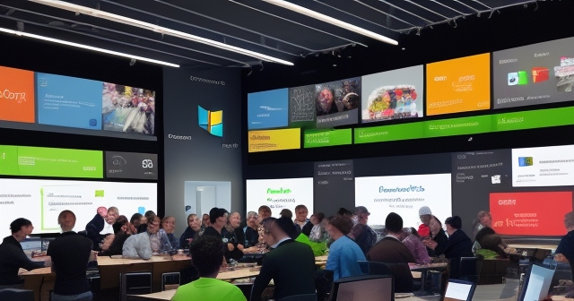 開發者們在咖啡廳進行頭腦風暴