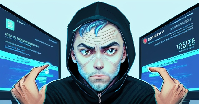 一個展示網路安全威脅的插圖