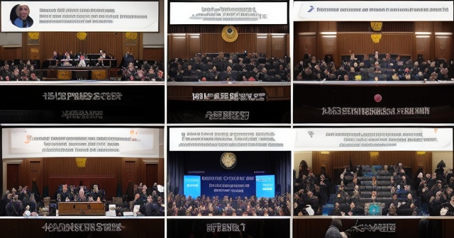 國會中的激烈政治辯論