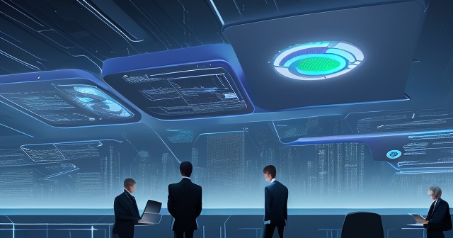 AI 軟體整合的插圖