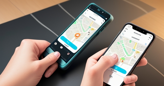 實時地點追蹤在地圖上的示意