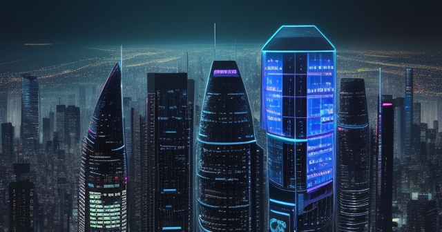 區塊鏈技術整合的示意圖