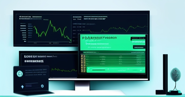 加密貨幣圖表與美金符號