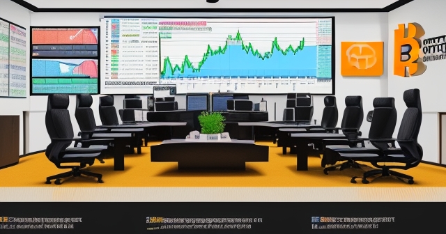 Metaplanet 的辦公室與比特幣圖表