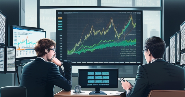 顯示比特幣投資獲利的圖表