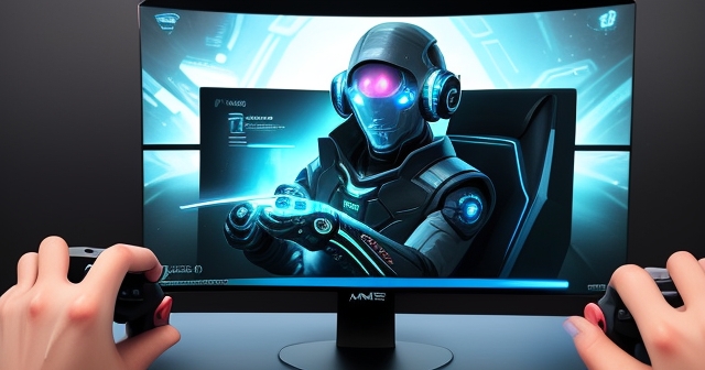 玩家與 AI 技術互動的場景