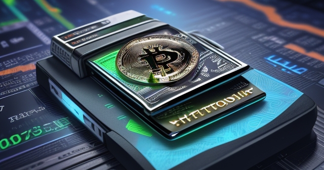 一個活力四射的城市景觀，展示加密技術的整合