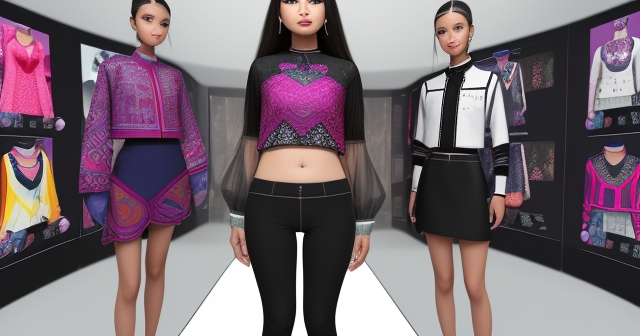 有互動功能的虛擬試穿環境