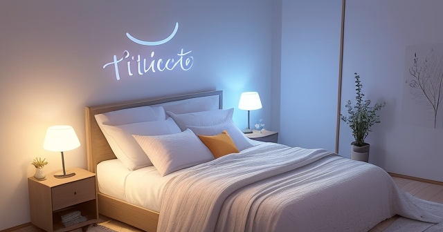 一個安靜的臥室,柔和的燈光讓人放鬆