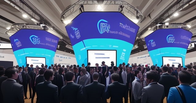 一位男子正在街頭交易股票