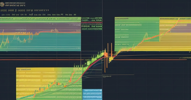 顯示市場上升趨勢的財務圖表