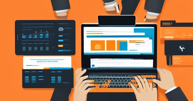 一棟現代的銀行大樓，象徵企業穩定性