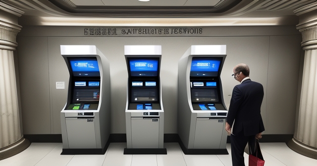 政府大樓內的加密貨幣提款機