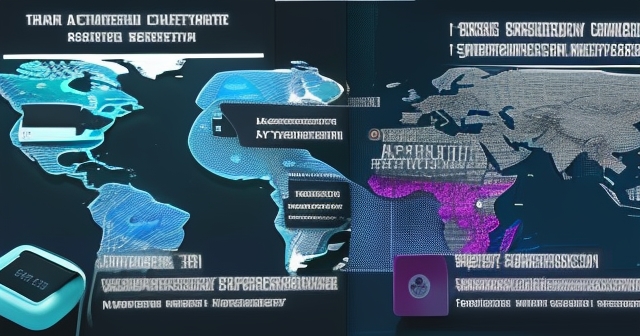 隱私權被侵犯的攪擾，間諜軟體的象徵性圖案