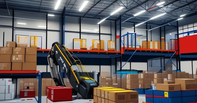 自動化倉庫使用先進的機器人技術