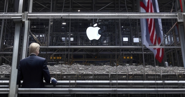 高關稅標示在 iPhone 上