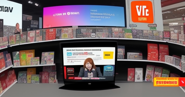 一位使用者在電視上瀏覽YouTube