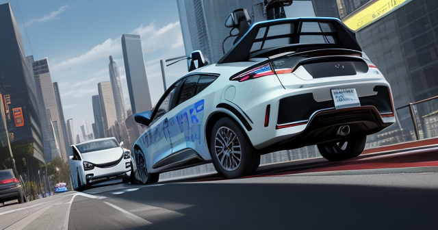 技術人員正在檢查自駕車的軟體系統