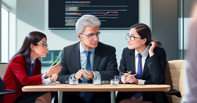 年輕的領導者們正在討論策略