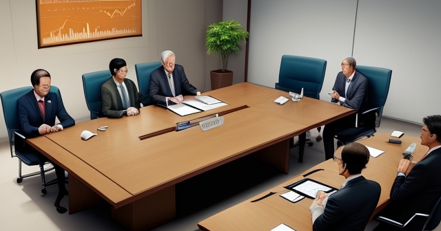 金融行業會議中的討論場景