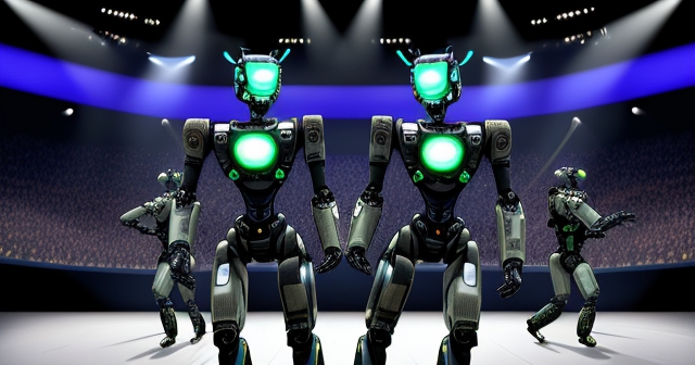 Spot 機器人在 AGT 舞台的表演，展示出高科技的魅力。