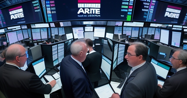 一張牛市股市趨勢圖的特寫