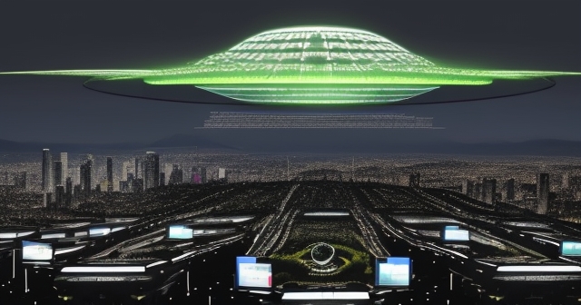 科技和軍事領導人在討論數據分析完的會議