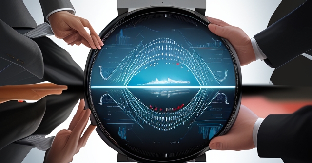 一位軍官正在與科技高管進行會議