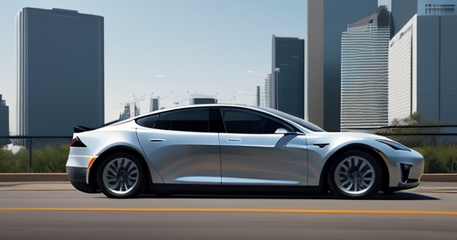 未來的無人駕駛車輛在城市中行駛