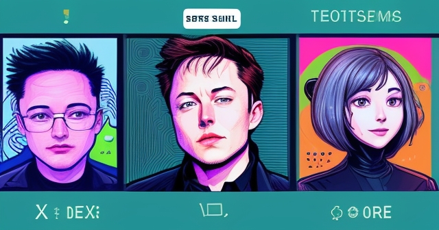 馬斯克介紹 XChat 的藝術畫作