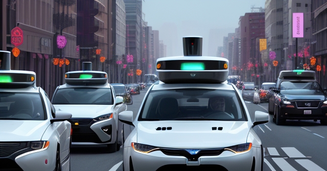 Waymo 無人駕駛計程車在城市中行駛