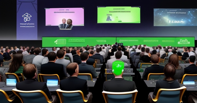 AI 知識問答的參與者正在互動